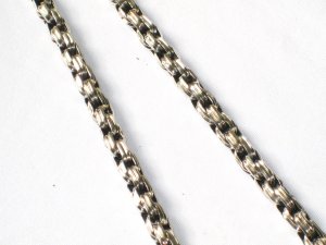 AQ139  18 inch   Antique Silver Chain