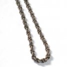 AQ142  Dark Oxidized 18 inch Antique Silver Chain
