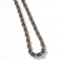 AQ142  Dark Oxidized 18 inch Antique Silver Chain