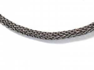 AQ145  17 inch   Antique Silver Chain