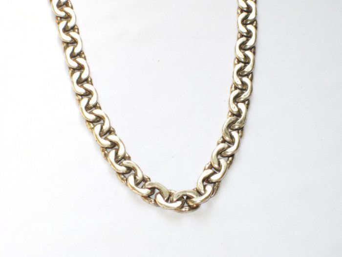 AQ166 18 inch Antique Silver Chain
