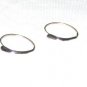 ST418       Modern  Hoop Earrings in Sterling Silver