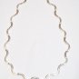 MD002 Linked Bracelet and Necklace Set in Sterling Silver