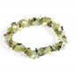 ST130 Pearl, Peridot, Blue Topaz and Smoky Quartz Bracelet in Sterling Silver