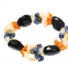 ST143       Mixed Stones Bracelet in Sterling Silver