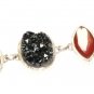 ST156 Lava, Carnelian Bracelet in Sterling Silver