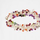 ST167       Mixed Stones Bracelet in Sterling Silver