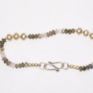 ST180       Moonstone and Labradorite Bracelet in Sterling Silver