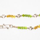 ST182       Citrine and Peridot Bracelet in Sterling Silver