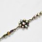 ST214       Cut Stone Mixed Stones Bracelet in Sterling Silver