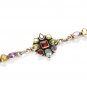 ST214       Cut Stone Mixed Stones Bracelet in Sterling Silver