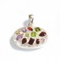 ST207       Mixed Stones Pendant in Sterling Silver