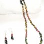 ST311       Mixed Stones Necklace, Bracelet and Earrings Sets in Sterling Silver