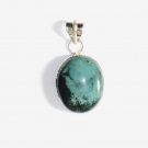 PN173       Moss Agate Pendant in Sterling Silver