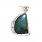 PN214       Moss Agate Pendant in Sterling Silver