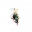 PN216       Moss Agate Pendant in Sterling Silver