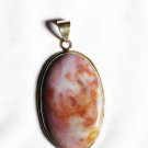 PN226       Moss Agate Pendant in Sterling Silver