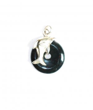 PN240       Moss Agate Pendant in Sterling Silver