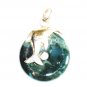 PN247       Moss Agate Pendant in Sterling Silver
