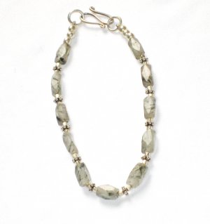 ST005       Rutilated Quartz Bracelet in Sterling Silver
