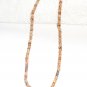 ST084 Pink Agate Necklace in Sterling Silver
