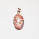 PN106       Pink Agate Pendant in Sterling Silver
