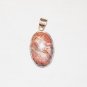 PN106       Pink Agate Pendant in Sterling Silver