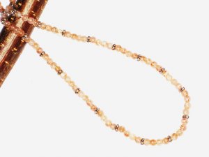 ST555       Pink Opal  Necklace in Sterling Silver