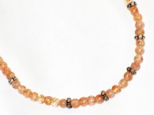 ST660       Pink Opal  Necklaces in Sterling Silver