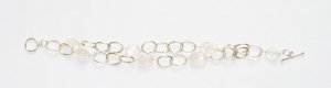 ST151       Rose Quartz Bracelet in Sterling Silver