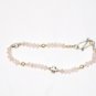 ST179       Rose Quartz Bracelet in Sterling Silver