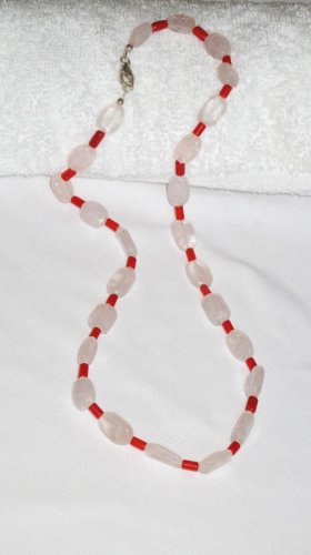 ST123       Rose Quartz  Set  in Sterling Silver