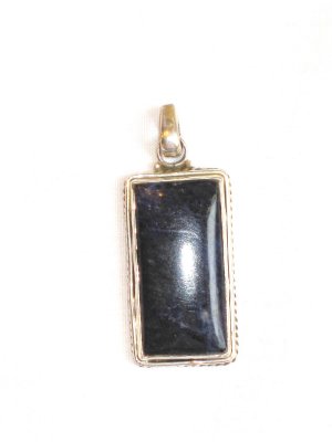 PN061       Sodalite Pendant in Sterling Silver