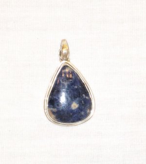 PN401       Sodalite Pendant in Sterling Silver