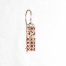 ER027       Ruby Earrings in Sterling Silver