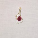 PN382       Ruby Pendant in Sterling Silver