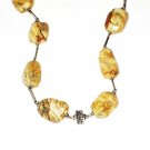 ST426       Landscape Jasper  Necklace in Sterling Silver
