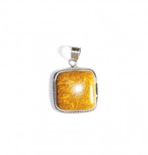 PN144       Landscape Jasper Pendant in Sterling Silver