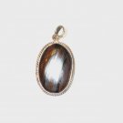 PN107       Tiger Iron Pendant in Sterling Silver