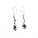 ER034       Sapphire Earrings in Sterling Silver