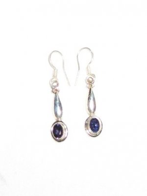 ER034       Sapphire Earrings in Sterling Silver