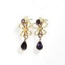 ER076       Sapphire Earrings in Sterling Silver