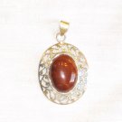 PN423       Red Jasper Pendant in Sterling Silver