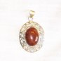 PN423       Red Jasper Pendant in Sterling Silver