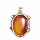 PN080       Sunstone Pendant in Sterling Silver