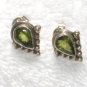 ER060       Peridot and Citrine Earrings in Sterling Silver