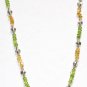 ST002       Peridot Necklace in Sterling Silver