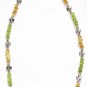 ST002       Peridot Necklace in Sterling Silver