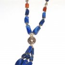 ST106       Lapis Lazuli Necklace in Sterling Silver