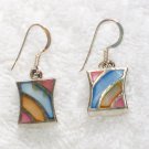 ER079       Mixed Stones Earrings in Sterling Silver